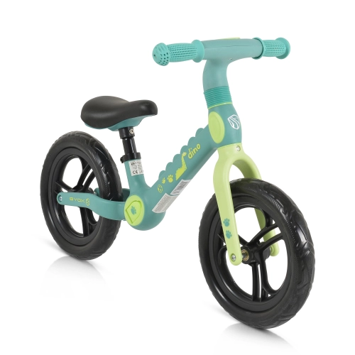 Детски зелен балансиращ велосипед Dino  | PAT40123