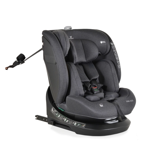 Детски черен стол за кола Draco I-SIZE 40-150см. | PAT40130