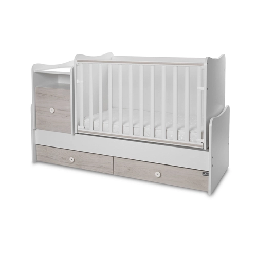 Бебешко легло Trend Plus 70/160 Цвят Бяло/Светъл Ддъб -3box | PAT40205