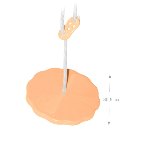 Детска оранжева кръгла  пюлка Пастел | PAT40220