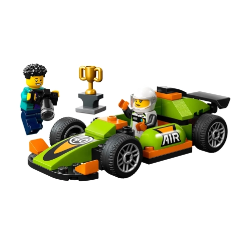Детски комплект за игра City Зелена състезателна кола | PAT40551