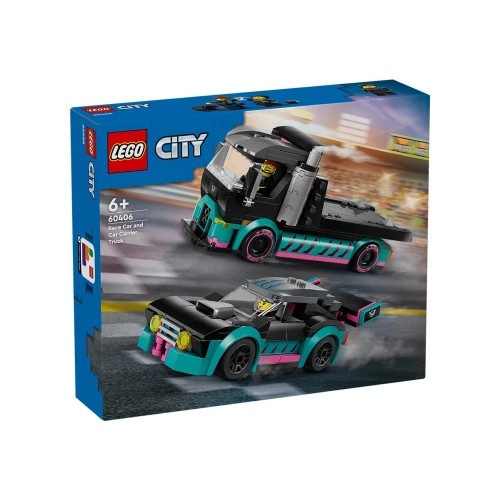 Детски комплект City Състезателна кола и камион автовоз | PAT40558