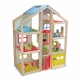 Детска дървена къща с обзавеждане  - 1