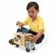 Детска играчка Дървен камион с форми животни  - 3