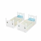 Бяло двуетажно легло за детска кукли  - 2