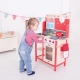 Детска дървена червена кухня  - 4