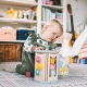 Бебешка образователна играчка Дървен сортер с активности  - 2
