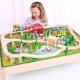 Детски голям влаков комплект за игра върху маса  - 2