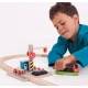 Детски влаков комплект Дървен кран с магнитна макара  - 8