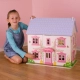 Детска дървена къща с обзавеждане и семейство Къщичка с рози  - 5