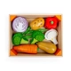 Дървен детски комплект за готвене Щайга със зеленчуци  - 7
