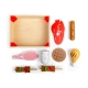 Дървен детски комплект за готвене Месни продукти  - 5