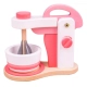 Детска играчка Розов дървен кухненски миксер  - 1