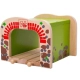 Детски влаков комплект Двоен дървен тунел  - 1