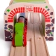 Детски влаков комплект Двоен дървен тунел  - 3