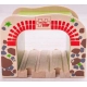 Детски влаков комплект Двоен дървен тунел  - 4