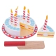 Детска дървена торта за рязане Рожден ден  - 2