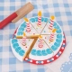 Детска дървена торта за рязане Рожден ден  - 3
