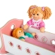 Детско дървено легло - люлка за кукли  - 2