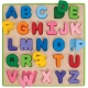 Детски дървен пъзел с азбука на английски език  - 1