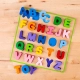 Детски дървен пъзел с азбука на английски език  - 7