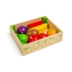 Дървен детски комплект за готвене Щайга с плодове  - 1