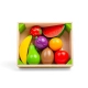 Дървен детски комплект за готвене Щайга с плодове  - 7