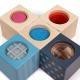 Бебешки дървени сензорни кубчета  - 4