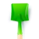 Детска зелена малка градинска лопатка с къса дръжка  - 4
