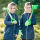 Детска зелена градинска лопата с къса дръжка  - 2