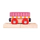 Детска играчка Розов дървен вагон за игра 