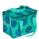 Детска термо чанта за обяд Зелена със сини точки  - 1