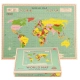 Детски образователен пъзел 1000 части Карта на света  - 1