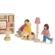 Малки дървени детски кукли за игра Семейство  - 5