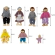 Малки дървени детски кукли за игра Семейство  - 8