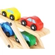 Детска дървена играчка Автовоз с 4 колички  - 11