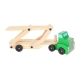 Детска дървена играчка Автовоз с 4 колички  - 15