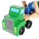 Детска дървена играчка Автовоз с 4 колички  - 9