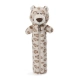 Детски плюшен несесер Снежен леопард за момче 25 см 