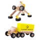 Детски дървен конструктор Камион Робот  - 1
