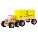 Детски дървен конструктор Камион Робот  - 5
