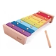 Бебешки дървен ксилофон с цветовете на дъгата 