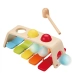 Бебешка дървена играчка Ксилофон с чукче  - 1