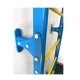 Синя метална шведска стена за детска гимнастика с аксесоари  - 3
