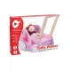 Детска розова количка за кукли Проходилка  - 3