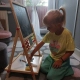 Детска двулицева дървена дъска за писане и рисуване Kruzzel  - 3