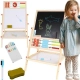 Детска двулицева дървена дъска за писане и рисуване Kruzzel  - 9