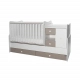 Детско дървено легло Minimax 190/72 цвят бяло/string New  - 2