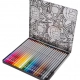 Цветни моливи в метална кутия 24 цвята Avengers Disney 100 Black  - 3