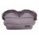 Ръкавица за бебешка количка Fur Melange Grey  - 1